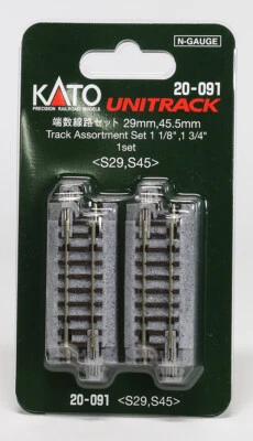 KATO N Scale Model Railway Track 20-091 Fractional Line Set 29mm 45.5mm - Image 1 of 2