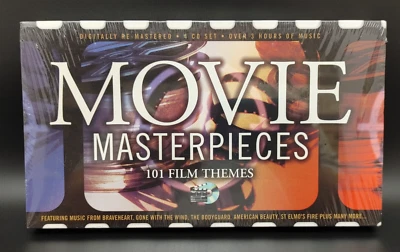 Movie Film Themes CD 101 MOVIE MASTERPIECES 4 Disc Set Over 3 Hours - Image 1 of 4
