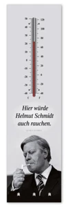 Kult-Thermometer + Schlüsselhalter - Helmut Schmidt raucht-Alu Innen+Aussen T020 - Bild 1 von 3