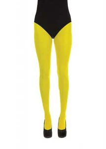 Yellow Tights Ladies Costume Accessory - Picture 1 of 3