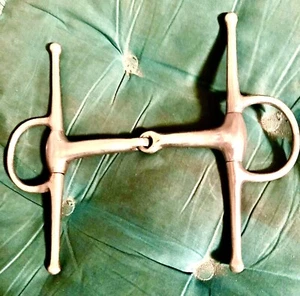 Stainless Steel Full Cheek Snaffle Bit for English Saddle Bridle - Driving - Picture 1 of 3