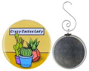 Crazy Cactus Lady Botanical Humor Ornament Plant Gifts Collectible Accessories - Picture 1 of 12