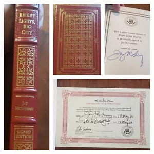 Easton Press Jay McInerney Signed "Bright Lights, Big City" Leather HC w/COA - Picture 1 of 10