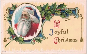 Ritratto di Babbo Natale con cornice di ghiaccio 1910 - Foto 1 di 2