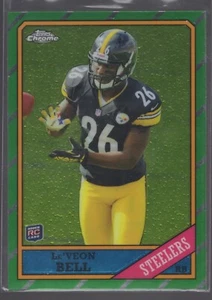2013 Le'Veon Bell Topps Chrome Football Rookie RC Retro Pittsburgh Steelers - Picture 1 of 2