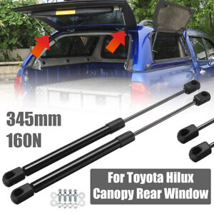 2PCS Gas Spring Support Struts  For Toyota Hilux 1921VR Canopy Rear Roof Window