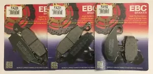EBC Organic FRONT and REAR Disc Brake Pads Fits KAWASAKI Z750 (2004 to 2006) - Picture 1 of 9