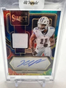 2023 Panini Select Micah Parsons SM-MP Patch Auto Tie-Dye /25 Dallas Cowboys - Bild 1 von 2