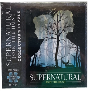 SUPERNATURAL THE WINCHESTER BROTHERS JIGSAW PUZZLE, 550 PIECES, HOT TOPIC, NEW - Picture 1 of 5