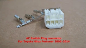 PLUG CONNECTOR 90980-12349 FOR TOYOTA HILUX FORTUNER 2005-2014 A/C SWITCH - Picture 1 of 8