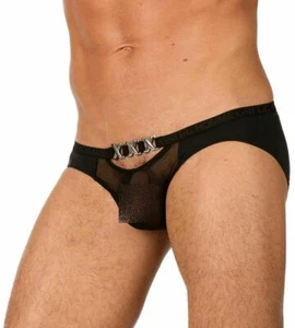 Brief by Gregg Homme Pimp Briefs Sensual XXX BLACK 96603 161 - Picture 1 of 3