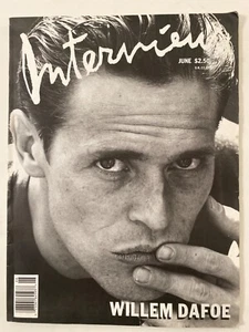 1988 June Andy Warhol’s Interview Magazine Willem Dafoe Cover VG Condition - Picture 1 of 5