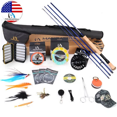Maxcatch Saltwater Fly Fishing Rod and Reel Combo 9FT 8-10WT Complete Outfit - Image 1 of 4