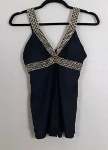 Costume da bagno donna DamonLight nero taglie forti XXL nuovo #1H1 - Foto 1 di 4