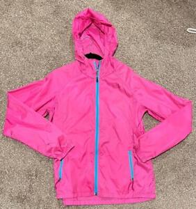 Women’s Large Pink Northface Rain Long sleeve zip up jacket hoodie