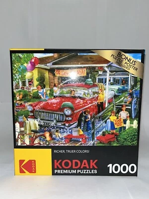Rompecabezas Kodak Premium lavado de autos sábado 1000 piezas póster RoseArt Xx2  Foto 1 de 2