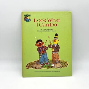 Sesame Street Look What I Can Do Bert Ernie Oscar Childrens Book - Imagen 1 de 5