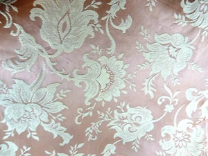Vintage Gold Jacquard Damask Fabric 60" wide X 3 yards + 6" - Picture 1 of 4