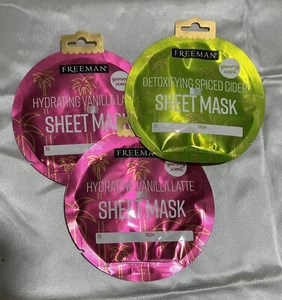 Holiday Sheet Mask Feeling Beautiful Freeman 3 Sheet Masks 2~Hydrating 1~detoxin - Picture 1 of 5