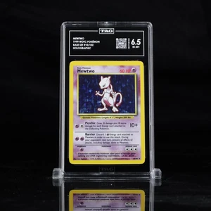 Base Set #010/102 Mewtwo Holographic TAG 6.5 - Picture 1 of 2