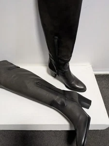 Lodi Chocolate Leather Over Knee High Boots Made in Spain - EU38.5 - BNIB - Bild 1 von 3