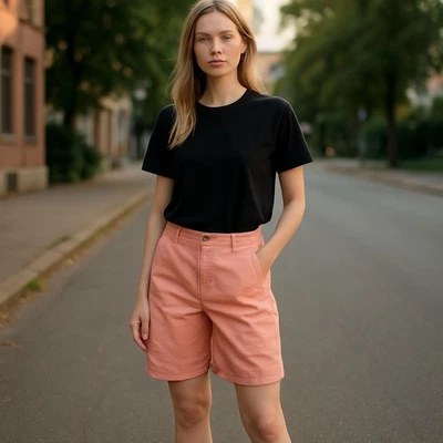 Tommy Hilfiger Mujer Naranja Bermudas Caminar Pantalones Cortos Talla 4 (XS) Foto 1 de 4