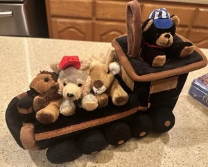 Unipak Train House with Animals StuffedPlush 12” Toy (4 Animals, 1 Train) - Picture 1 of 23