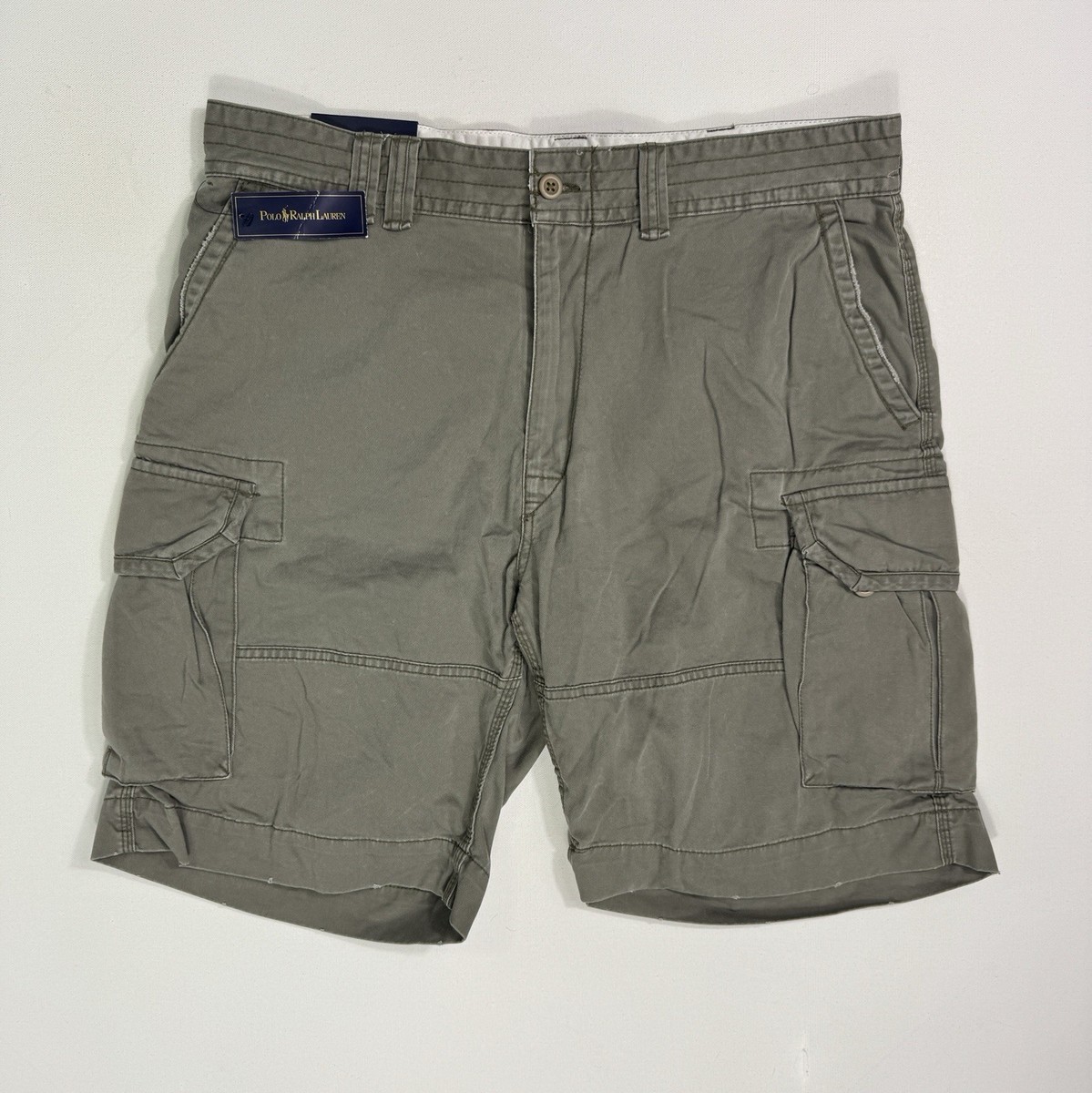 Grey Airborne Cargo Shorts SURPLUS AIRBORNE VINTAGE ARMY SHORTS