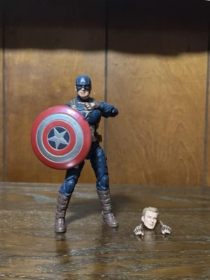 Figura de acción de 6 pulgadas coleccionable Capitán América Endgame serie Marvel Legends Foto 1 de 4