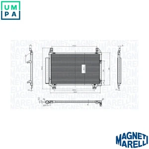 CONDENSER AIR CONDITIONING 350203837000 FOR TOYOTA YARIS/VITZ/VIOS BELTA 1.0L - Picture 1 of 9