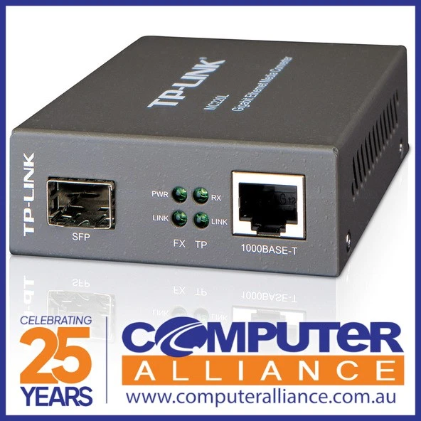 TP-Link TL-MC220L Gigabit SFP Media Converter - image 1 of 1