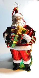 Retired Christopher Radko Arm Full of Joy Glass Ornament 8 1/4" - Picture 1 of 3