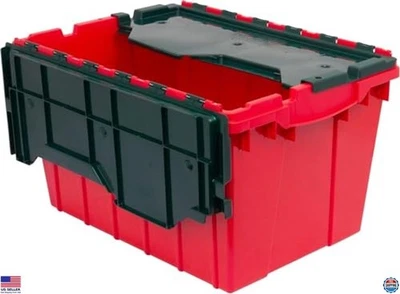 12 Gallon Stackable Storage Container with Lid, Clear Plastic Tote for Moving - Image 1 of 4