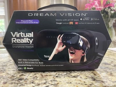 Tzumi Dream Vision Virtual Reality Smartphone Headset iOS, Android Black VR SALE - Image 1 of 3