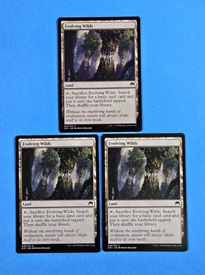 3x Evolving Wilds Magic Origins 2015 Mtg Magic Gathering Sacrifice Land Card 246 - Image 1 of 2