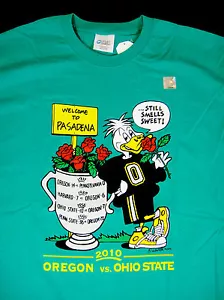 University of Oregon Shirt T Shirt Oregon Ducks Football Rose Bowl 2010 XL New - Picture 1 of 10