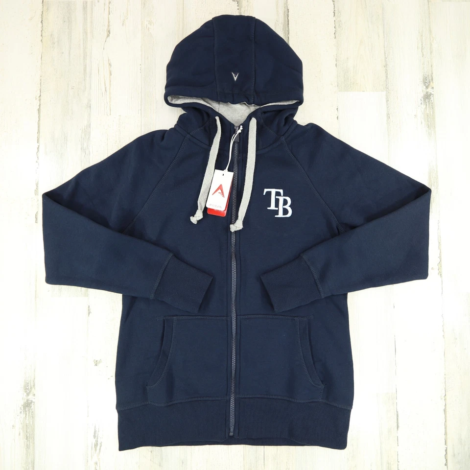 Chaqueta Tampa Bay Rays Mujer Mediana Antigua Victoria Azul Cremallera Completa Vellón NUEVA Foto 1 de 4