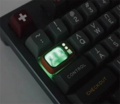 1PC Handmade Funny RGB Transparent Keycaps For Mechanical Keyboard - Image 1 of 4