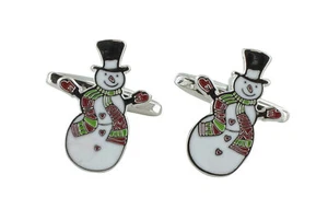 Michelsons of London Snowman Cufflinks - Picture 1 of 2