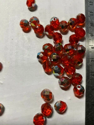 Cuentas checas pulidas al fuego 8 mm 10 mm Foto 1 de 4