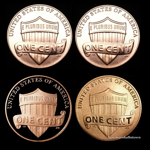 2017 P+D+S+S Lincoln Shield Proof Penny Set with the Mint Enhanced Cent Cover