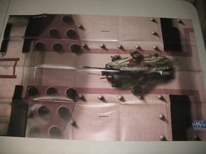 = Star Wars Miniatures Double-Sided Teth Courtyard / Nelvaan Snow Fields map = - Picture 1 of 3