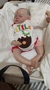 reborn doll used originale , pezzo unico -altezza 50 cm - 4 kg - Foto 1 di 8