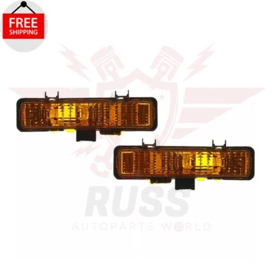 New Front Turn Signal Light Lamp Left & Right Set of 2pc For 1983-1994 GMC Jimmy - Image 1 of 4