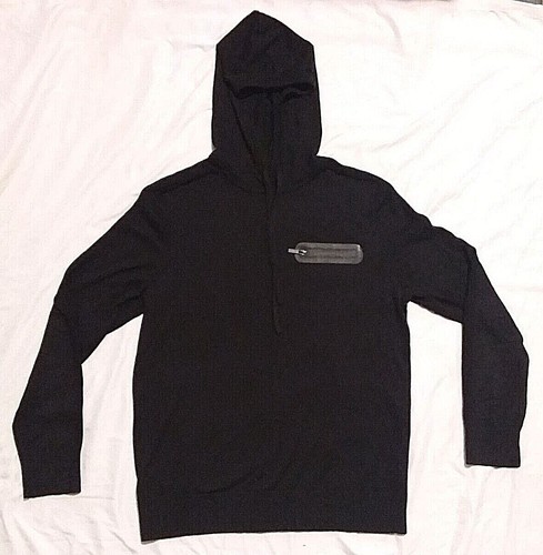 VETEMENTS Felpa nera con cappuccio Express donna taglia media