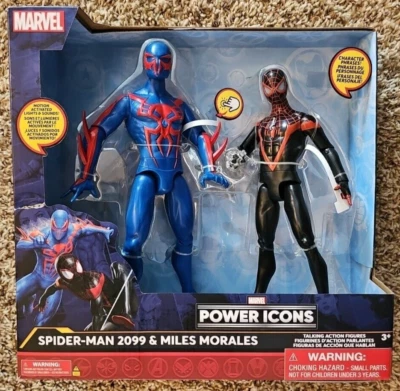 Figura de acción parlante de Morales Spider-Man 2099 y millas paquete de 2 caja sin caja Foto 1 de 3