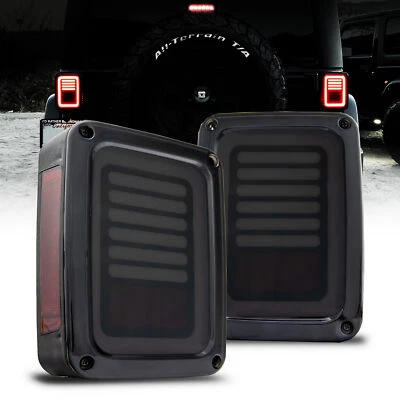 Smoke Lens LED Rear Brake Tail Light for 07-18 JEEP Wrangler JK JKU Unlimited - Image 1 of 4