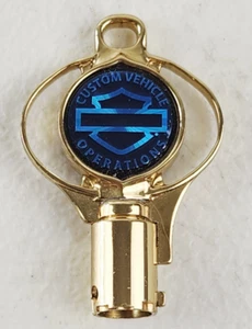 Harley Davidson CVO Custom Vehicle Operations Solid Brass Key - Picture 1 of 7