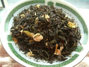 Tea Loose Jasmine Flower Leaf Sencha Green Tea Blend - Picture 1 of 4