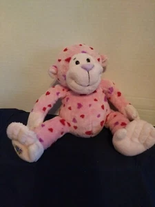 Ganz Webkins Plush Pink Love Monkey 10" No Code Retired. - Picture 1 of 5
